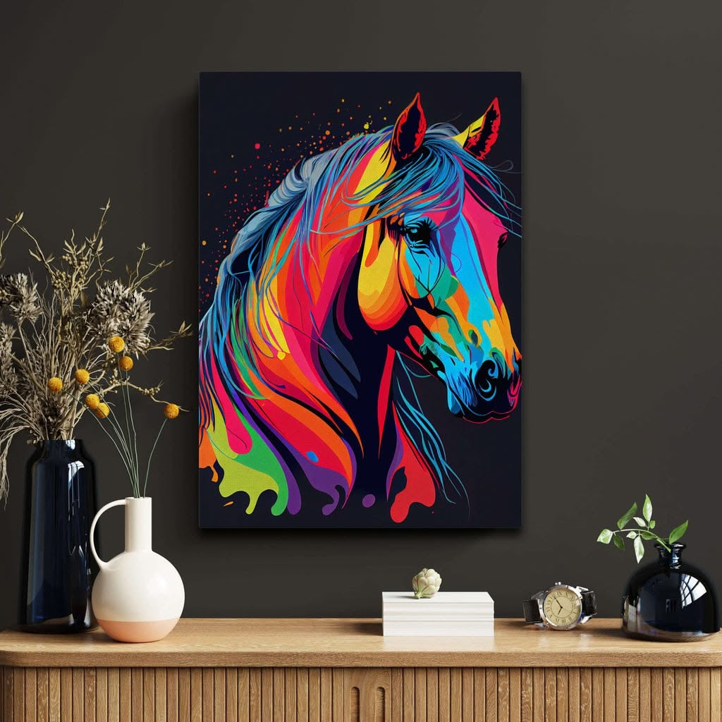 خيل عربي تجريدي